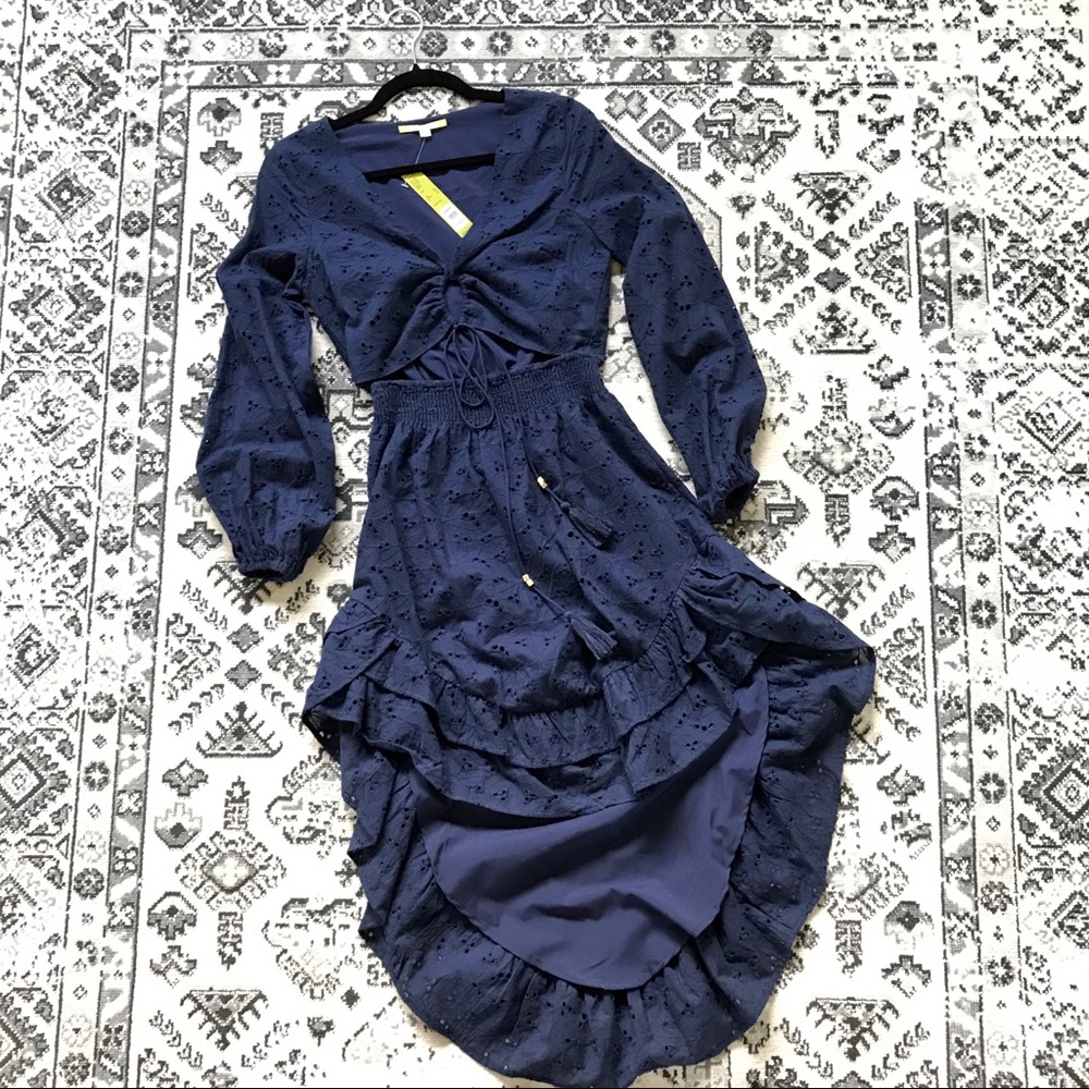 Gianni Bini Tie Front Eyelet dress